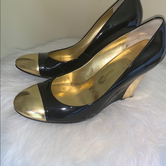 Shoes - Black and Gold heels